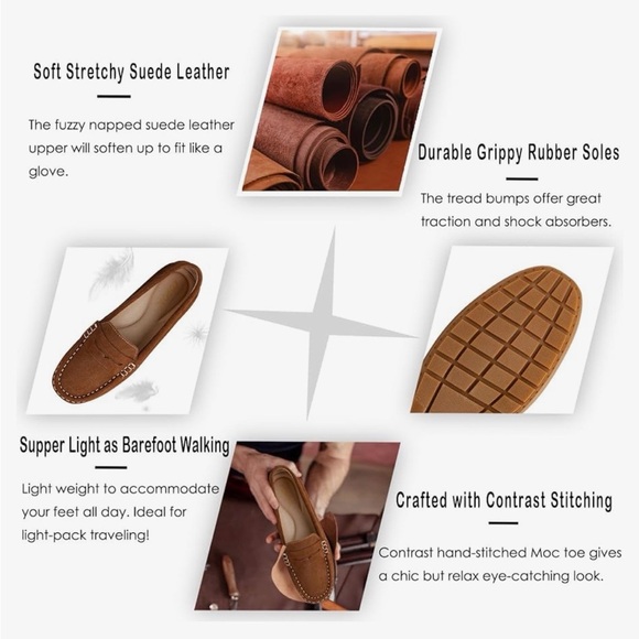 Kordal Espresso Brown Suede Women's Penny Loafers Driver Shoes - Picture 2 of 9